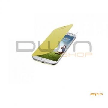 Samsung Galaxy S4 i9500 / I9505 Flip Cover  Yellow