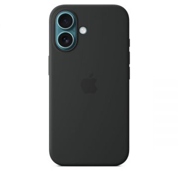 Husa de protectie Apple pentru iPhone 16 din Silicon cu MagSafe - Black