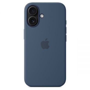 Husa de protectie Apple pentru iPhone 16 din Silicon cu MagSafe - Denim