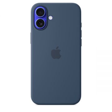 Husa de protectie Apple pentru iPhone 16 Plus din Silicon cu MagSafe - Denim