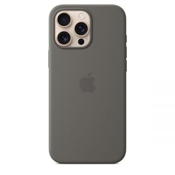 Husa de protectie Apple pentru iPhone 16 Pro Max din Silicon cu MagSafe - Stone Gray