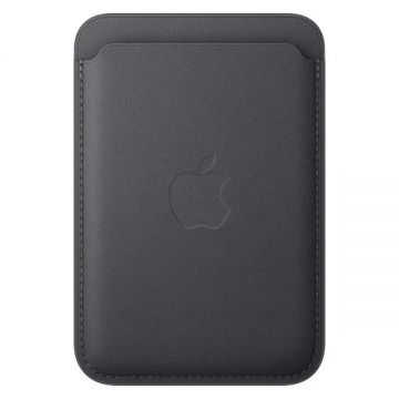 Portcard Magnetic Apple pentru iPhone FineWoven cu MagSafe - Black