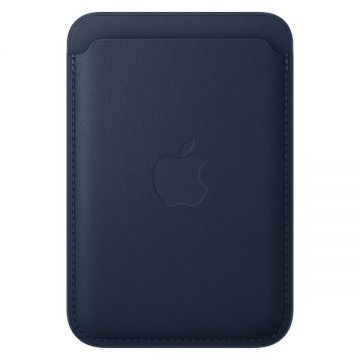 Portcard Magnetic Apple pentru iPhone FineWoven cu MagSafe - Deep Blue