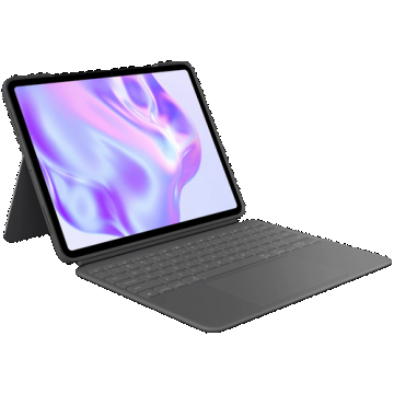 Husa cu tastatura Logitech Combo Touch pentru Apple iPad Pro 13-inch M4, Layout US International (Gri)