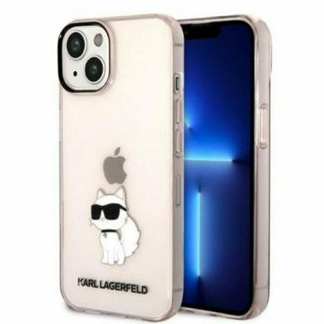 Husa de protectie Karl Lagerfeld IML Choupette NFT pentru iPhone 14 (Roz)