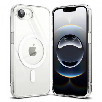 Husa MagSafe pentru Apple iPhone 16e, Ringke, Fusion, Transparenta