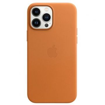 Apple Husa de protectie Apple cu MagSafe pentru iPhone 13 Pro Max, Piele, Golden Brown