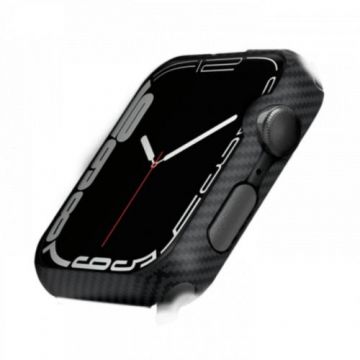 Carcasa Pitaka Air Case Aramida Apple Watch 7 41mm, Negru