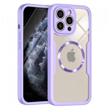 Husa MagSafe pentru Apple iPhone 11 Pro Max, Techsuit, ColorVerse 360, Mov