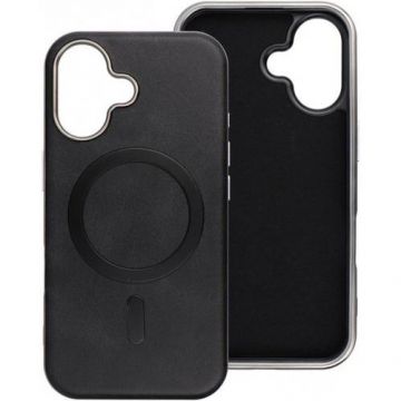 Husa MagSafe pentru Apple iPhone 16 Pro Max, OEM, Gentleman Mag, Neagra