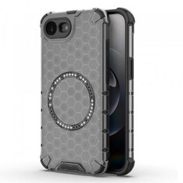 Husa MagSafe pentru Apple iPhone 16e, Techsuit, HoneyComb Shield, Neagra