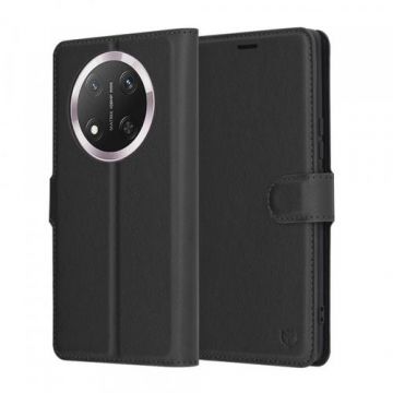 Husa pentru Honor X9c / Magic7 Lite, Techsuit, Leather Folio, Neagra