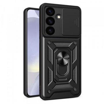 Husa pentru Samsung Galaxy S24 S921, Techsuit, CamShield, Neagra