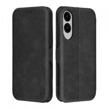 Husa pentru Samsung Galaxy S25 Edge S937, Techsuit, Safe Wallet Plus, Neagra