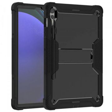 Husa pentru Samsung Galaxy Tab S10+ / Tab S9+, Techsuit, Rugged TabShell (Negru)