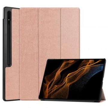 Husa pentru Samsung Galaxy Tab S10 Ultra / Tab S9 Ultra / Tab S8 Ultra, Techsuit, FoldPro (Roz)