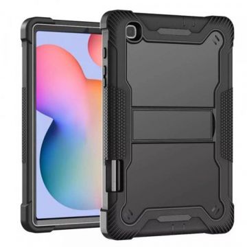 Husa pentru Samsung Galaxy Tab S6 Lite (2020), Techsuit, Rugged TabShell (Negru)