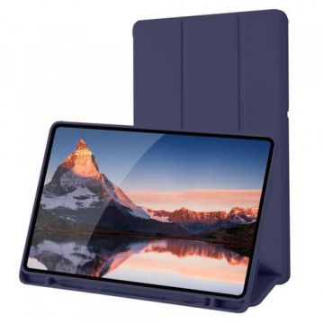 Husa pentru Samsung Galaxy Tab S6 Lite (2024) / Tab S6 Lite (2022) / Tab S6 Lite (2020), Techsuit, Flex Trifold (Albastru)