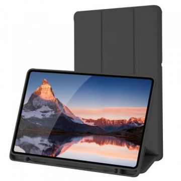 Husa pentru Samsung Galaxy Tab S6 Lite (2024) / Tab S6 Lite (2022) / Tab S6 Lite (2020), Techsuit, Flex Trifold (Negru)