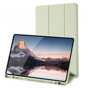 Husa pentru Samsung Galaxy Tab S6 Lite (2024) / Tab S6 Lite (2022) / Tab S6 Lite (2020), Techsuit, Flex Trifold (Verde Deschis)