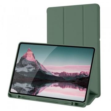 Husa pentru Samsung Galaxy Tab S6 Lite (2024) / Tab S6 Lite (2022) / Tab S6 Lite (2020), Techsuit, Flex Trifold (Verde)