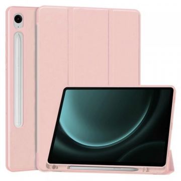 Husa pentru Samsung Galaxy Tab S9 FE / Tab S9 / Tab S10 FE, Techsuit, Flex Trifold (Roz)