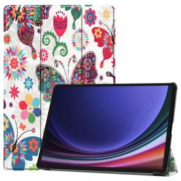 Husa pentru Samsung Galaxy Tab S9 FE / Tab S9 / Tab S10 FE, Techsuit, FoldPro Butterfly (Multicolor)