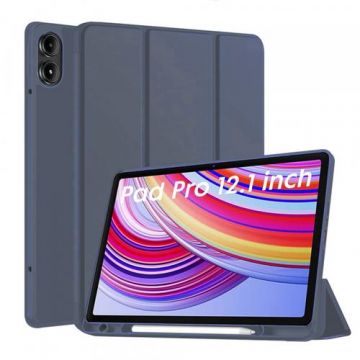Husa pentru Xiaomi Redmi Pad Pro / Pad / Pad Pro 5G, Techsuit, Flex Trifold (Albastru inchis)