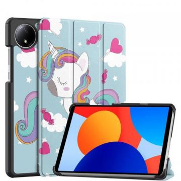 Husa pentru Xiaomi Redmi Pad SE 8.7, Techsuit, FoldPro Unicorn (Multicolor)