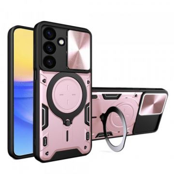 Husa Techsuit CamGuard Pro pentru Samsung Galaxy A16 5G A166 / A16 4G A165 (Roz/Negru)