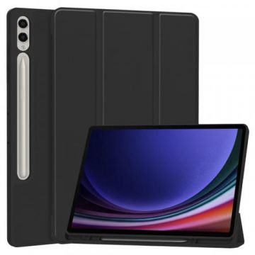 Husa Techsuit pentru Samsung Galaxy Tab S10+ / Tab S9 FE+ / Tab S9+, Flex Trifold (Negru)