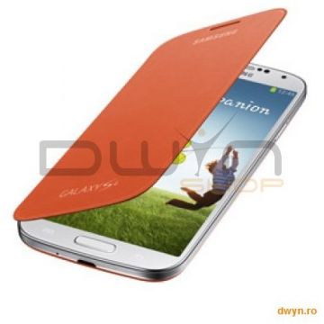 Samsung Galaxy S4 i9500 / I9505 Flip Cover  Orange