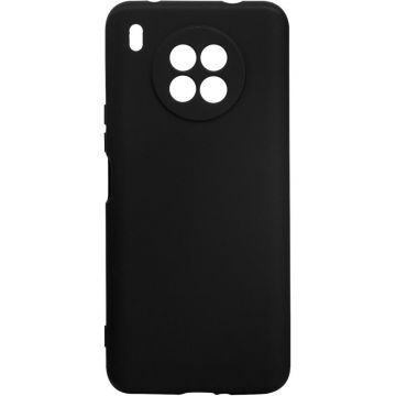 spacer Husa telefon Huawei Nova 8i - Spacer, Tip back cover, Material flexibil silicon + interior cu microfibra, Negru, SPPC-HU-N8i-SLK