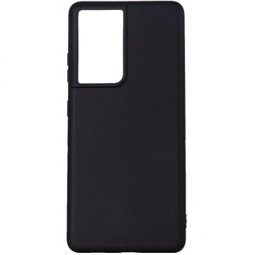 spacer Husa telefon Samsung Galaxy S21 Ultra - Spacer, Grosime 2 mm, Material flexibil silicon + interior cu microfibra, Negru, SPPC-SM-GX-S21U-SLK