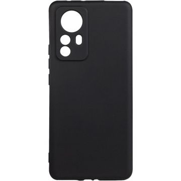 spacer Husa telefon Xiaomi 12 Pro - Spacer, Grosime 2 mm, Material flexibil silicon + interior cu microfibra, Negru, SPPC-XI-12P-SLK