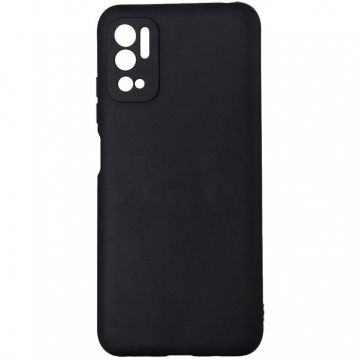 spacer Husa telefon Xiaomi Redmi Note 10 5G - Spacer, Grosime 2 mm, Material flexibil silicon + interior cu microfibra, Negru, SPPC-XI-RM-N105G-SLK