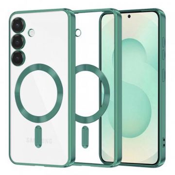 Husa MagSafe pentru Samsung Galaxy S25+ S936, Techsuit, Luxury Crystal, Verde Deschis
