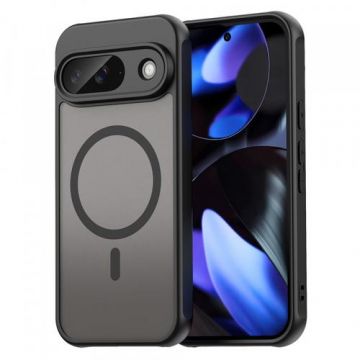 Husa MagSafe Techsuit HaloFrost II pentru Google Pixel 9 (Transparent/Negru)