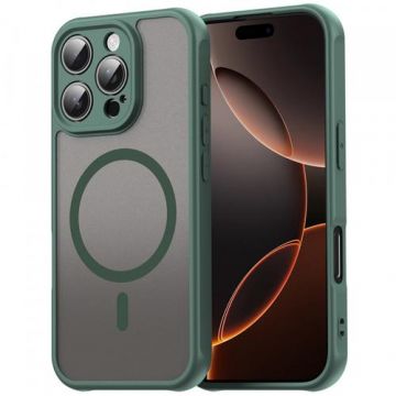 Husa MagSafe Techsuit HaloFrost II  pentru Samsung Galaxy XCover 7 Pro (Transparent/Verde)