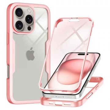 Husa pentru Apple iPhone 16 Pro, Techsuit, ColorVerse 360, Roz