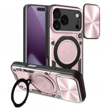 Husa pentru Apple iPhone 17 Pro, Techsuit, CamGuard Pro, Roz Aurie