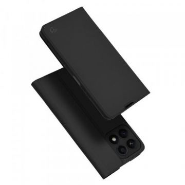 Husa pentru Honor X8a, Techsuit, Magskin Book, Neagra