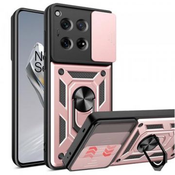 Husa pentru OnePlus 12, Techsuit, CamShield, Roz
