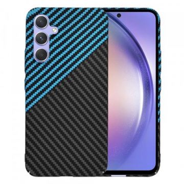 Husa pentru Samsung Galaxy A54 A546, Techsuit, Carbonite FiberShell, Bleu
