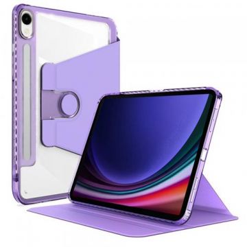 Husa pentru Samsung Galaxy Tab S10 FE / Tab S9 FE / Tab S9, Techsuit, Crystal Vision (Mov)