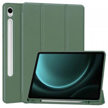 Husa pentru Samsung Galaxy Tab S10 FE / Tab S9 FE, Techsuit, Flex Trifold (Verde)