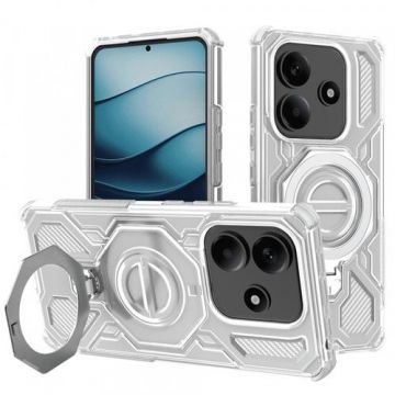 Husa pentru Xiaomi Redmi Note 14 5G, Techsuit, Carbon Shield Pro, Alba