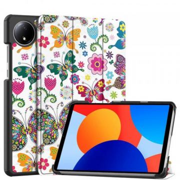 Husa pentru Xiaomi Redmi Pad SE 8.7, Techsuit, FoldPro Butterfly (Multicolor)