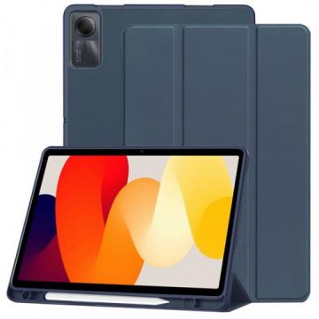 Husa pentru Xiaomi Redmi Pad SE, Techsuit, Flex Trifold (Albastru inchis)