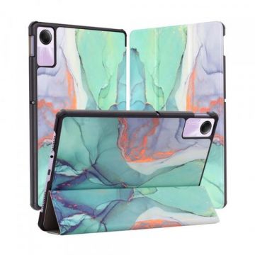 Husa pentru Xiaomi Redmi Pad SE, Techsuit, FoldPro Green Time (Multicolor)